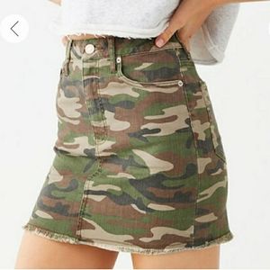 Forever 21 Cameo Denim Miniskirt